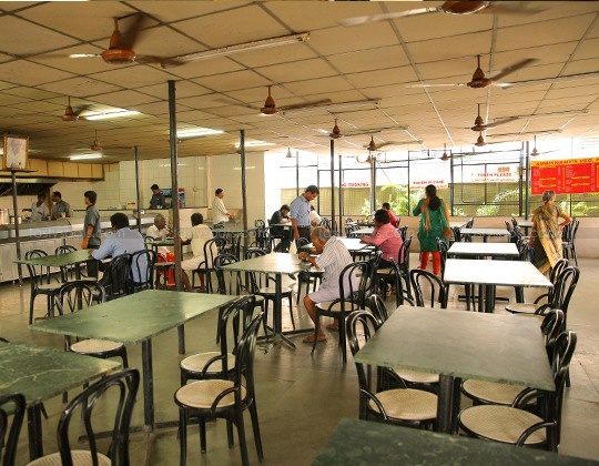 Guests dining at Ambiswamy's